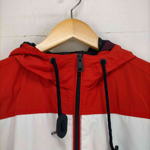 トミーヒルフィガー TOMMY HILFIGER トリコカラーナイロンフーデッドジャケット メンズ JPN:M