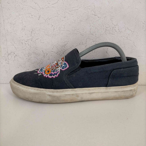 ケンゾーパリス KENZO PARIS タイガーロゴ刺繍 キャンバススリッポン メンズ JPN:40