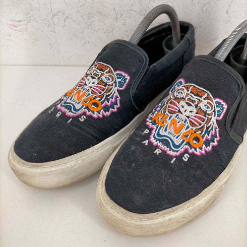 ケンゾーパリス KENZO PARIS タイガーロゴ刺繍 キャンバススリッポン メンズ JPN:40