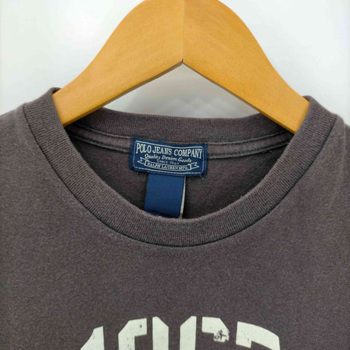 ポロジーンズカンパニーラルフローレン POLO JEANS COMPANY RALPH LAUREN 4段プリントクルーネックTシャツ メンズ import:S
