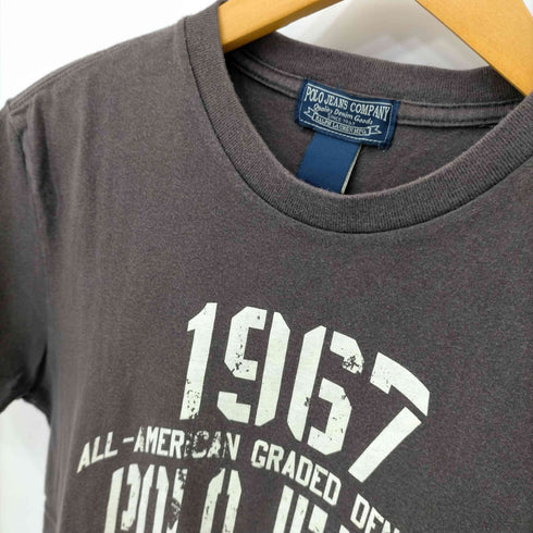 ポロジーンズカンパニーラルフローレン POLO JEANS COMPANY RALPH LAUREN 4段プリントクルーネックTシャツ メンズ import:S