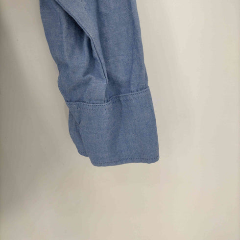 ユーエスネイビー U.S.NAVY 両フラップポケット シャンブレーシャツ メンズ import:M
