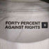 FORTY PERCENT AGAINST RIGHTS 両面プリントTシャツ MY LIFE メンズ JPN:S