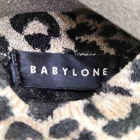 バビロン BABYLONE レオパード モックネックTシャツ レディース