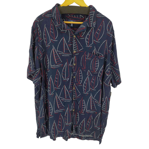 ジョージズ GEORGE 2XL 総柄開襟シャツ アロハ メンズ JPN:XXL