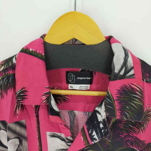 ORIGINAL USE ヤシの木 アロハシャツ 開襟 メンズ JPN:XL