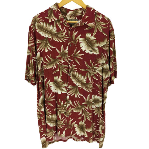 FOUNDRY リーフ柄 レーヨンアロハシャツ S/S メンズ JPN:XL