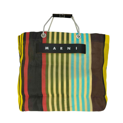 マルニ MARNI Flower Cafe Stripe Bag フラワーカフェ ストライプバッグ レディース