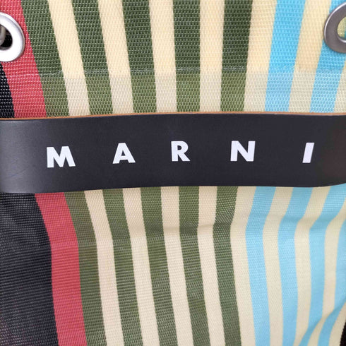 マルニ MARNI Flower Cafe Stripe Bag フラワーカフェ ストライプバッグ レディース