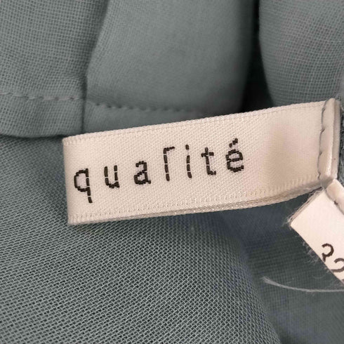 カリテ qualite ソフトオーガンジードロップシャツ レディース