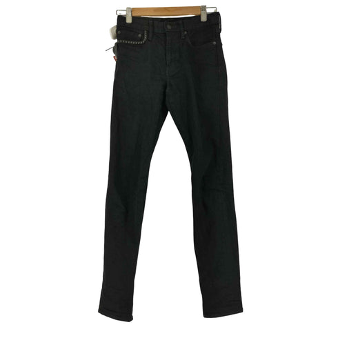 ヒステリックグラマー HYSTERIC GLAMOUR スタッズブラックデニムスキニーパンツ メンズ US:28-29