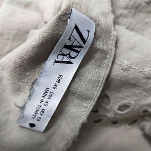 ザラ ZARA カットワークタンクトップ レディース import:S