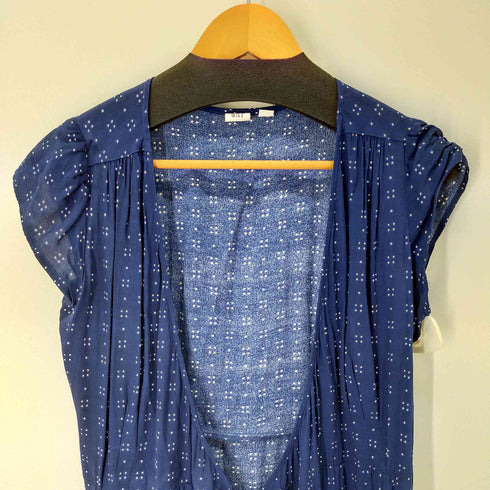 ギャップ Gap ドット 総柄ワンピース 巻きつけ ラップ レディース import:XS