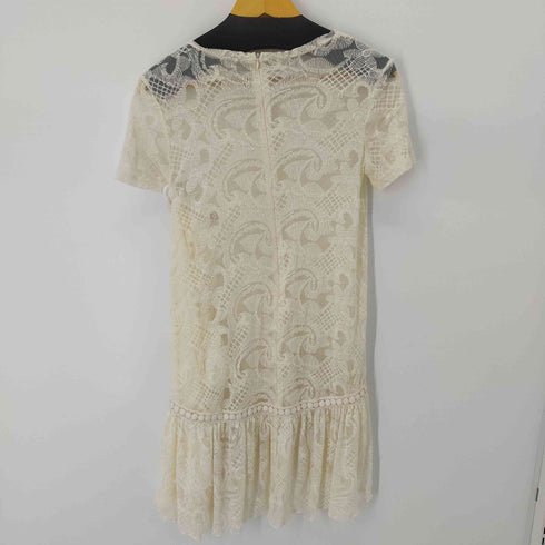 ザラ ZARA レースミニドレス ワンピース キャミセット レディース import:S