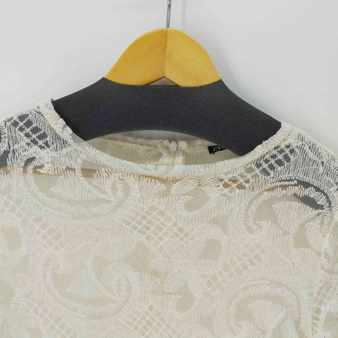 ザラ ZARA レースミニドレス ワンピース キャミセット レディース import:S