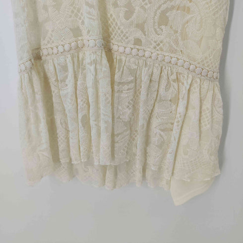 ザラ ZARA レースミニドレス ワンピース キャミセット レディース import:S