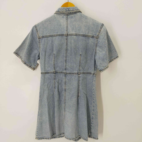 ザラ ZARA デニムワンピース ショート丈ワンピース チュニック レディース 13-14