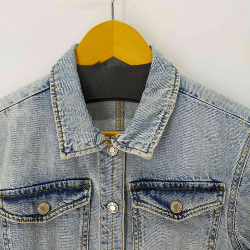 ザラ ZARA デニムワンピース ショート丈ワンピース チュニック レディース 13-14