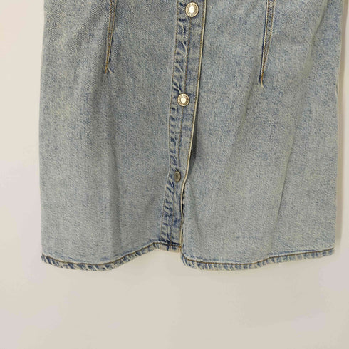 ザラ ZARA デニムワンピース ショート丈ワンピース チュニック レディース 13-14