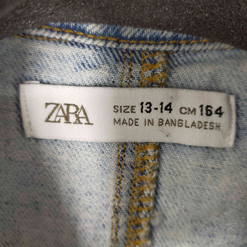 ザラ ZARA デニムワンピース ショート丈ワンピース チュニック レディース 13-14