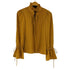 バナナリパブリック BANANA REPUBLIC フリルデザイン L/S ブラウス レディース import:S