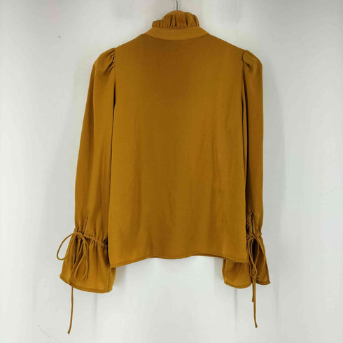 バナナリパブリック BANANA REPUBLIC フリルデザイン L/S ブラウス レディース import:S