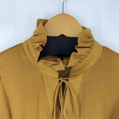 バナナリパブリック BANANA REPUBLIC フリルデザイン L/S ブラウス レディース import:S