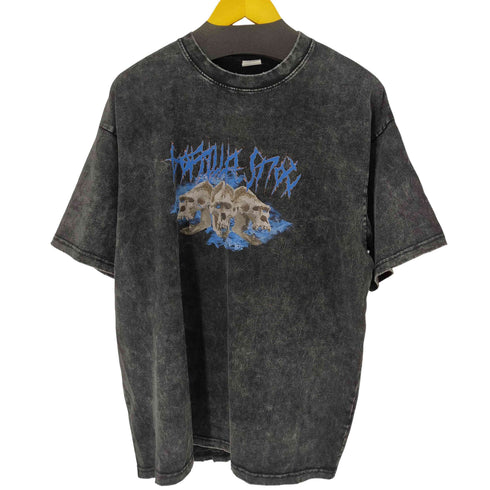 スカルプリント S/S TEE ビンテージ調 メンズ import:L