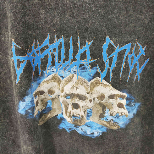 スカルプリント S/S TEE ビンテージ調 メンズ import:L
