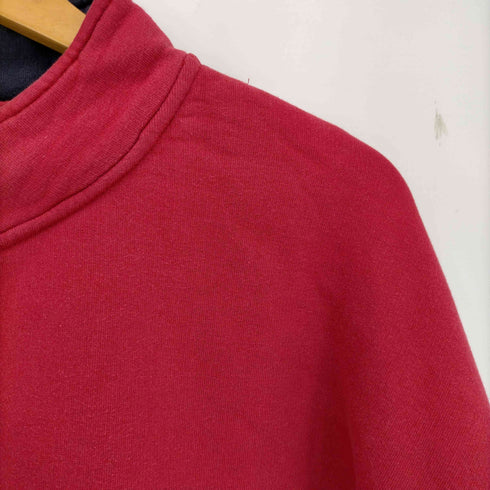 エディーバウアー Eddie Bauer 80-90s 黒タグ後期 インドネシア製 ヘンリーネックスナップボタンスウェット 前ポケ メンズ import:XL
