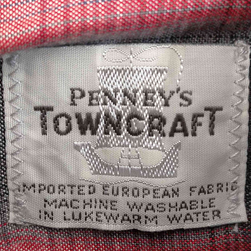 ぺニーズタウンクラフト PENNEYS TOWNCRAFT 船タグ オンブレチェック オープンカラーシャツ メンズ