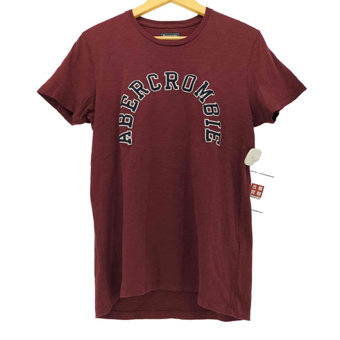 アバクロンビーアンドフィッチ Abercrombie & Fitch アーチ ロゴ S/S クルーネック Tシャツ メンズ JPN:S