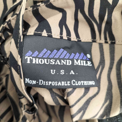 サウザンドマイル THOUSAND MILE FRONT ZIP ONEPIECE レオパード レディース FREE