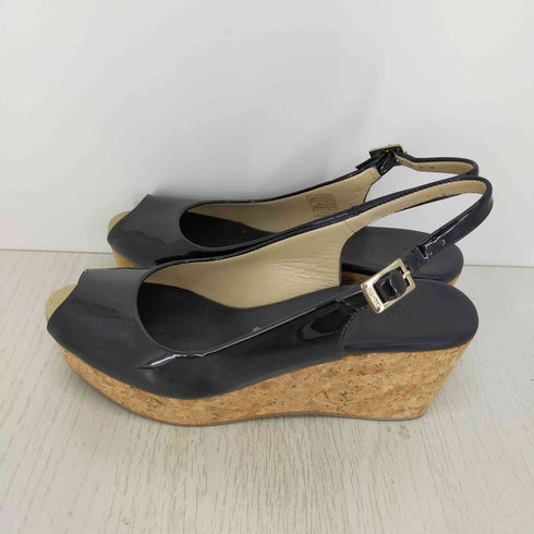 ジミーチュウ JIMMY CHOO PRAISE パテント スリングバック コルクウェッジ レディース EUR:37