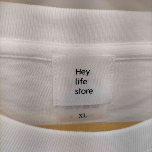 ヘイライフストア Hey life store space logo T shirt レディース import:XL
