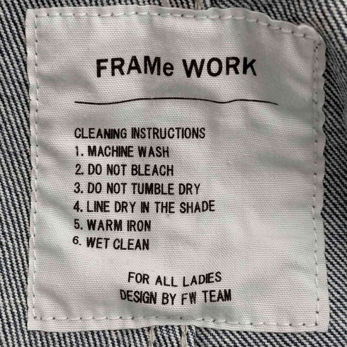 フレームワーク FRAMeWORK 20aw デニムオーバーオール3 レディース