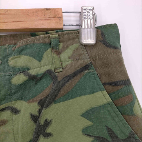 ユーエスアーミー U.S. ARMY 68年納入 TROUSERS CAMOUFLAGE POPLIN CLASS2 ERDL グリーンリーフ カモ ジャングルファティーグ メンズ SMALL REGULAR