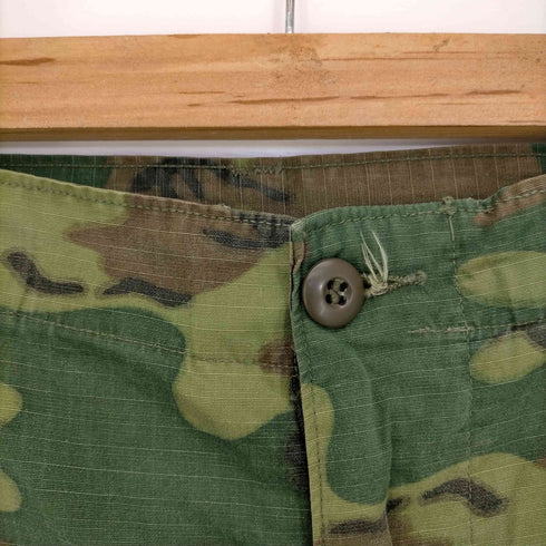 ユーエスアーミー U.S. ARMY 68年納入 TROUSERS CAMOUFLAGE POPLIN CLASS2 ERDL グリーンリーフ カモ ジャングルファティーグ メンズ SMALL REGULAR
