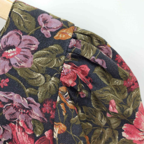 ローラアシュレイ LAURA ASHLEY 花柄 ロングフレアワンピース レディース 7