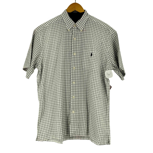 ポロバイラルフローレン Polo by RALPH LAUREN GREGGOR スモールポニー刺繍 BD S/S チェックシャツ メンズ import:M