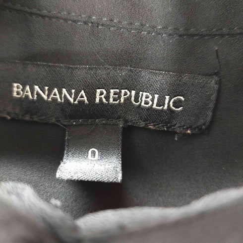 バナナリパブリック BANANA REPUBLIC シャツワンピース 長袖 比翼ボタン レディース O
