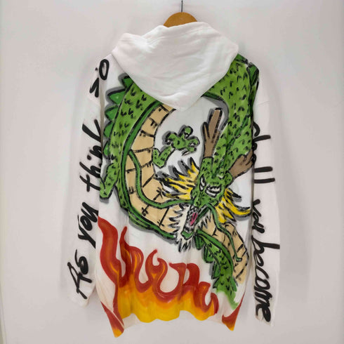 CASH ドラゴンペイントジップパーカー ハンドメイド メンズ JPN:XXL