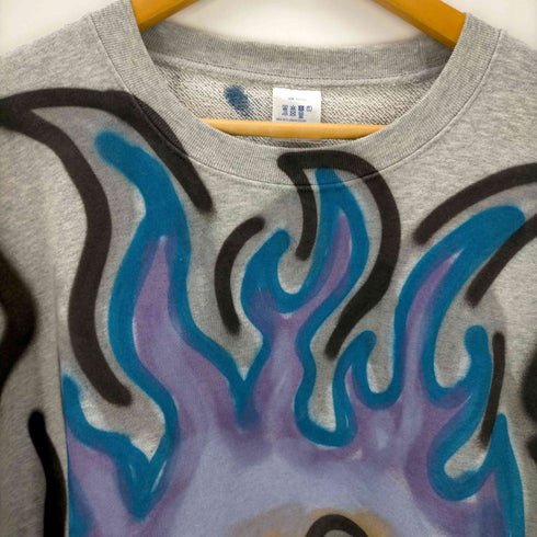 CASH ペイントクルーネックスウェット リメイク メンズ 3XL