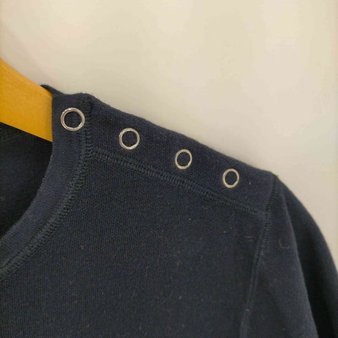 マカフィー MACPHEE 肩スナップボタン S/S リブカットソー レディース