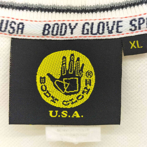 ボディーグローブ BODY GLOVE USA製 ロゴ刺繍 クルーネック カットソー メンズ JPN:XL