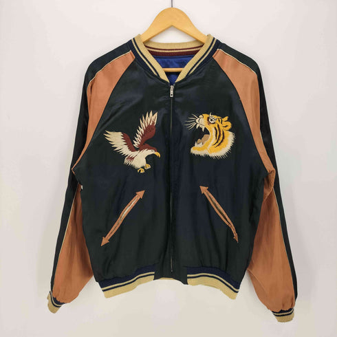 テイラートウヨウ TAILOR TOYO テーラー東洋 龍 虎 鷹 日本列島 刺繍 リバーシブル スカジャン .NO-119 SOUVENIR JACKET メンズ JPN:S