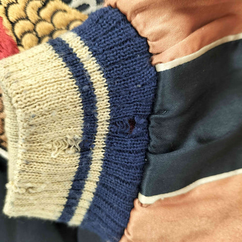 テイラートウヨウ TAILOR TOYO テーラー東洋 龍 虎 鷹 日本列島 刺繍 リバーシブル スカジャン .NO-119 SOUVENIR JACKET メンズ JPN:S
