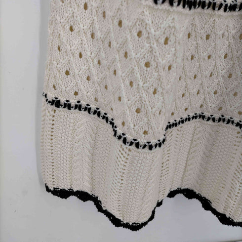ザラ ZARA STRAPY LONG KNIT DRESS クロシェニットワンピース レディース import:S
