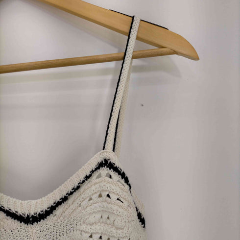ザラ ZARA STRAPY LONG KNIT DRESS クロシェニットワンピース レディース import:S