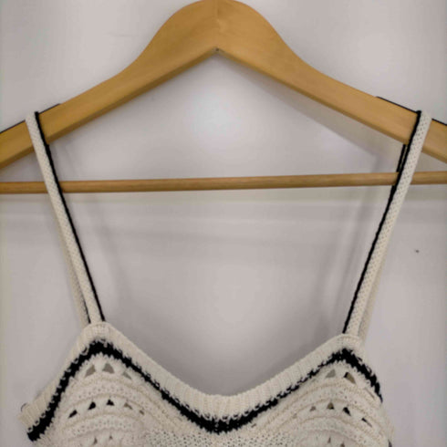 ザラ ZARA STRAPY LONG KNIT DRESS クロシェニットワンピース レディース import:S